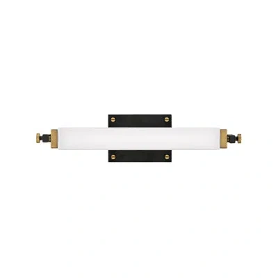 Hinkley Rollins 18" Integrated Led Bath Vanity Sconce In Black,heritage