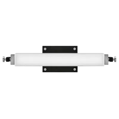 Hinkley Rollins 18" Wide Black And Chrome Led Bath Light