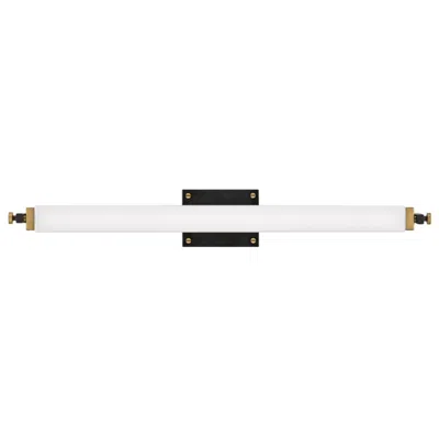 Hinkley Rollins 30 1/2" Wide Black And Heritage Brass Led Bath Light
