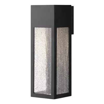 Hinkley Rook 15" High Satin Black Rectangular Led Outdoor Wall Light