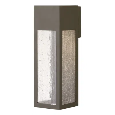 Hinkley Rook 15"h Bronze Rectangular Led Outdoor Wall Light