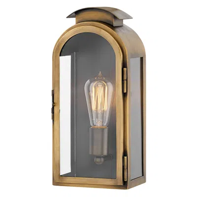 Hinkley Rowley 13 1/4" High Light Antique Brass Outdoor Wall Light