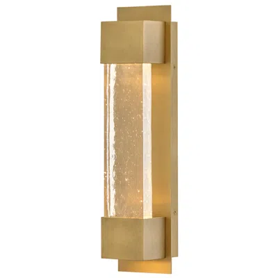 Hinkley Rune Outdoor Medium Led Wall Sconce 20" Heritage Brass In Gold