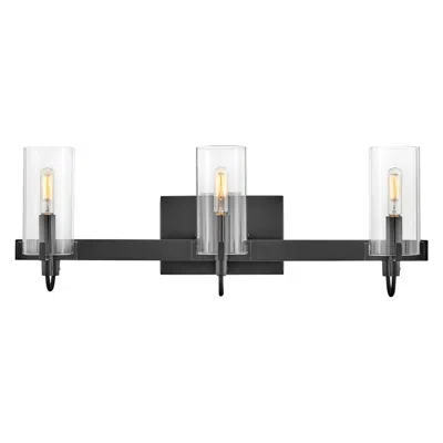 Hinkley Ryden 23" Wide Black 3-light Vanity Bath Light