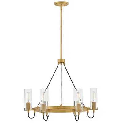 Hinkley Ryden 28" Wide Heritage Brass 6-light Chandelier
