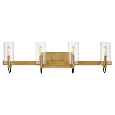Hinkley Ryden 30" Wide Heritage Brass 4-light Bath Light