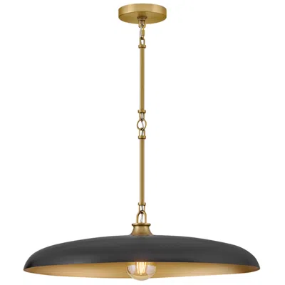Hinkley Sadie 24" Wide Lacquered Brass And Black Pendant Light