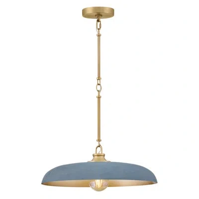 Hinkley Sadie Medium Dome Pendant In Vintage Denim