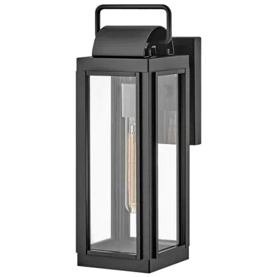 Hinkley Sag Harbor 16 1/4" High Rectangular Black Outdoor Wall Light