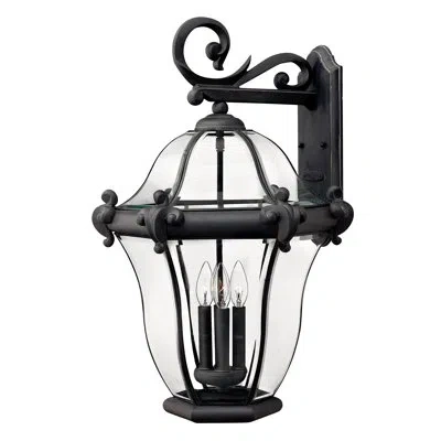 Hinkley San Clemente 4-light Outdoor Wall Lantern In Museum Black