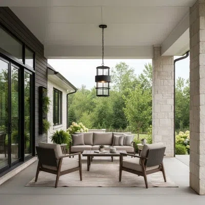 Hinkley Saturn 1-light Outdoor Hanging Lantern In Satin Black