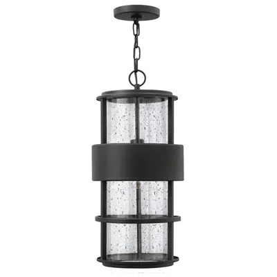 Hinkley Saturn 21 1/4" High Satin Black Outdoor Hanging Light