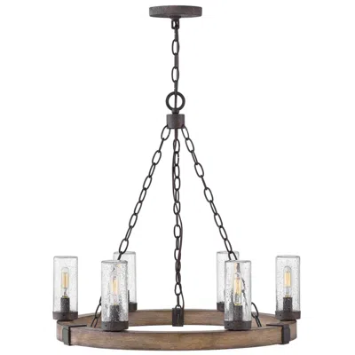 Hinkley Sawyer 24" High Sequoia 6-light Led Outdoor Hanging Light