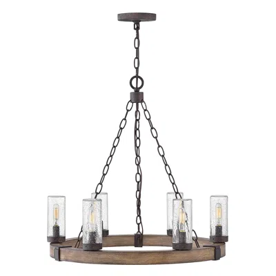 Hinkley Sawyer 24" Wide Sequoia 6-light Outdoor Chandelier