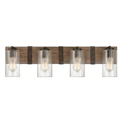 Hinkley Sawyer 30 3/4" Wide Sequoia Wood 4-light Bath Light