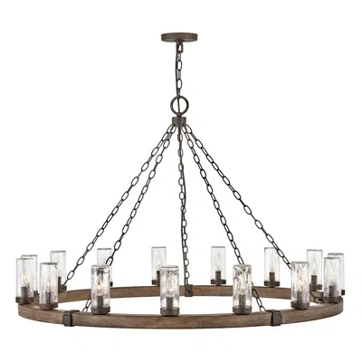 Hinkley Sawyer 46" Wide Sequoia Ring 15-light Outdoor Chandelier