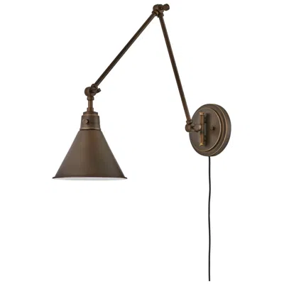 Hinkley Sconce Arti Medium Swing Arm Single Light Sconce 18.25" Olde Bronze