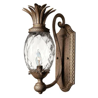 Hinkley Sconce Plantation Medium Single Light Sconce 14.5" Pearl Bronze