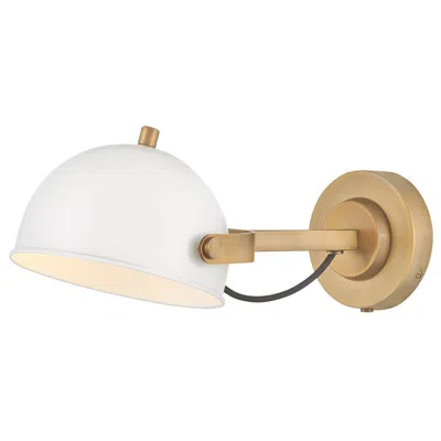 Hinkley Sconce Spence Medium Adjustable Single Light Sconce 7" Chalk White