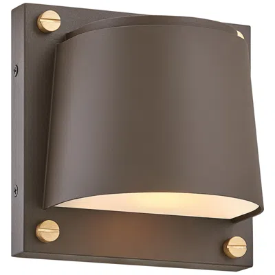 Hinkley Scout 6 1/2" High Architectural Bronze Led Outdoor Wall Light
