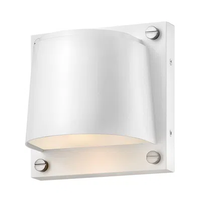 Hinkley Scout 6 1/2" High Satin White Led Outdoor Wall Light