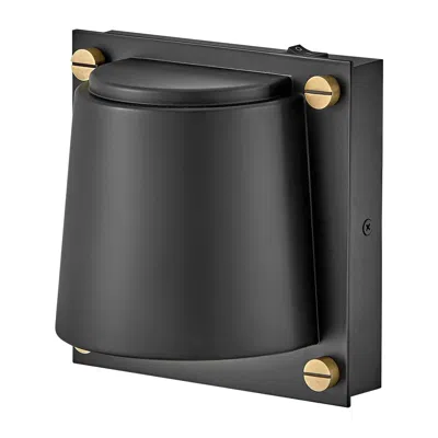 Hinkley Scout 6 3/4" High Black Metal Led Wall Sconce