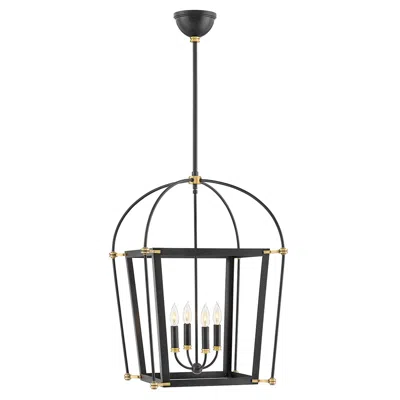 Hinkley Selby 20" Wide Black Metal 4-light Pendant