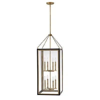 Hinkley Shaw Eight-light Candle Indoor Two-tier Pendant - Two-tone Finish