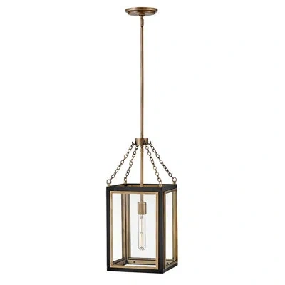 Hinkley Shaw Single Light Candle Indoor Pendant - Two-tone Finish