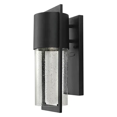 Hinkley Shelter 15 1/2" High Modern Black Led Outdoor Wall Light