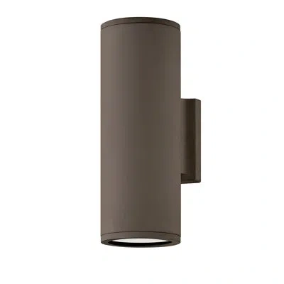 Hinkley Silo 2 - Bulb 12" H Outdoor Armed Sconce In Architectural Bronze