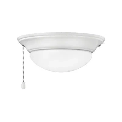 Hinkley Small Low Profile Ceiling Fan Light Kit In White
