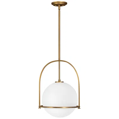 Hinkley Somerset 15 1/2" Wide Heritage Brass Globe Pendant Light