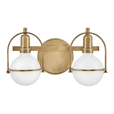 Hinkley Somerset 16" Wide Heritage Brass 2-light Bath Light