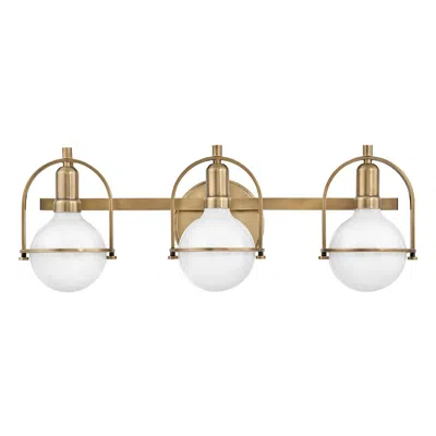 Hinkley Somerset 25" Wide Heritage Brass 3-light Bath Light