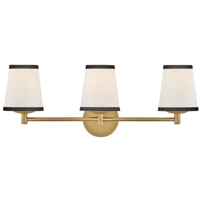 Hinkley Sonia 24 1/4"w Lacquered Brass 3-light Bath Light