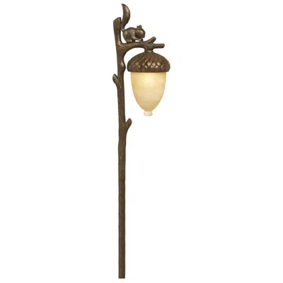 Hinkley Squirrel And Acorn 22" High Amber And Bronze Landscape Light