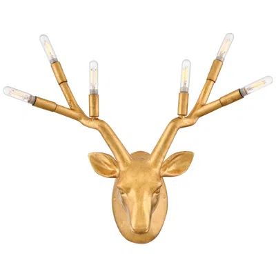 Hinkley Stag Large Six Light Sconce 16.25" Distressed Brass