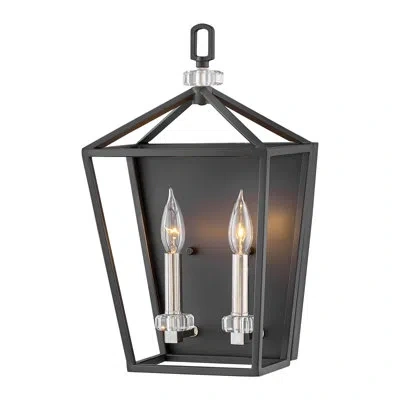Hinkley Stinson 2 - Light Dimmable Black Armed Sconce