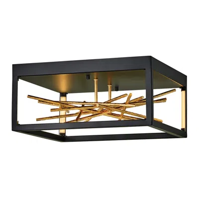 Hinkley Styx 18" Wide Black Ceiling Light By  Lighting