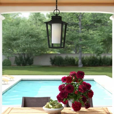 Hinkley Sullivan 1 -bulb 23" H Mains Only Outdoor Hanging Lantern In Black