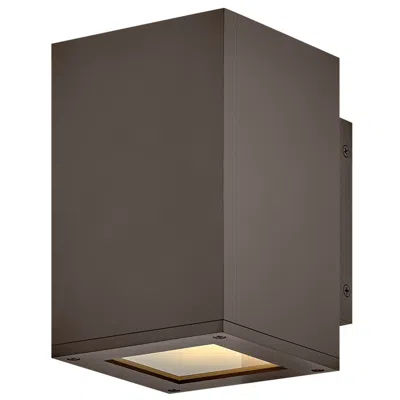 Hinkley Tetra 8" High Architectural Bronze Led Outdoor Wall Light