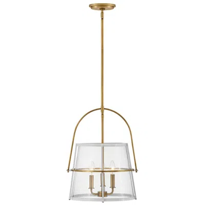 Hinkley Tournon 15" Wide Heritage Brass 3-light Pendant