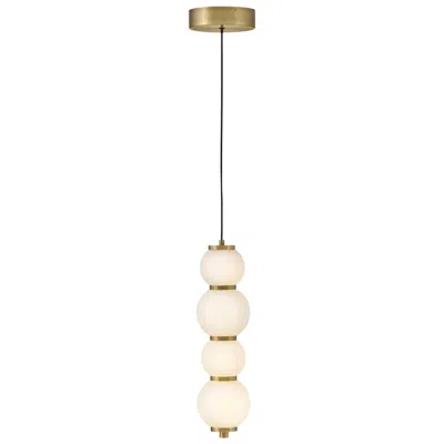 Hinkley Trigo 6" Wide Lacquered Brass Mini Pendant