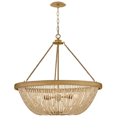 Hinkley Tula Medium Chandelier 32" Burnished Gold