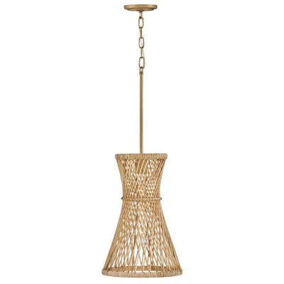 Hinkley Twyla 12" Wide Hourglass Burnished Gold Modern Pendant
