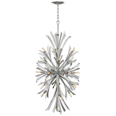 Hinkley Vida 24" Wide Glacial Metal 19-light Pendant Light