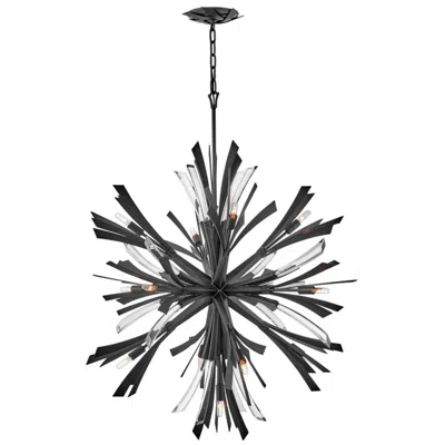 Hinkley Vida 36" Wide Brushed Graphite 13-light Orb Chandelier