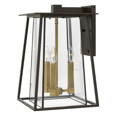 Hinkley Walker 17 1/2" High Buckeye Bronze Led Outdoor Wall Light
