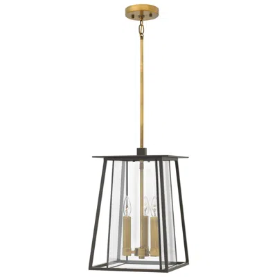 Hinkley Walker 17 1/4" High Heritage Brass Outdoor Hanging Light